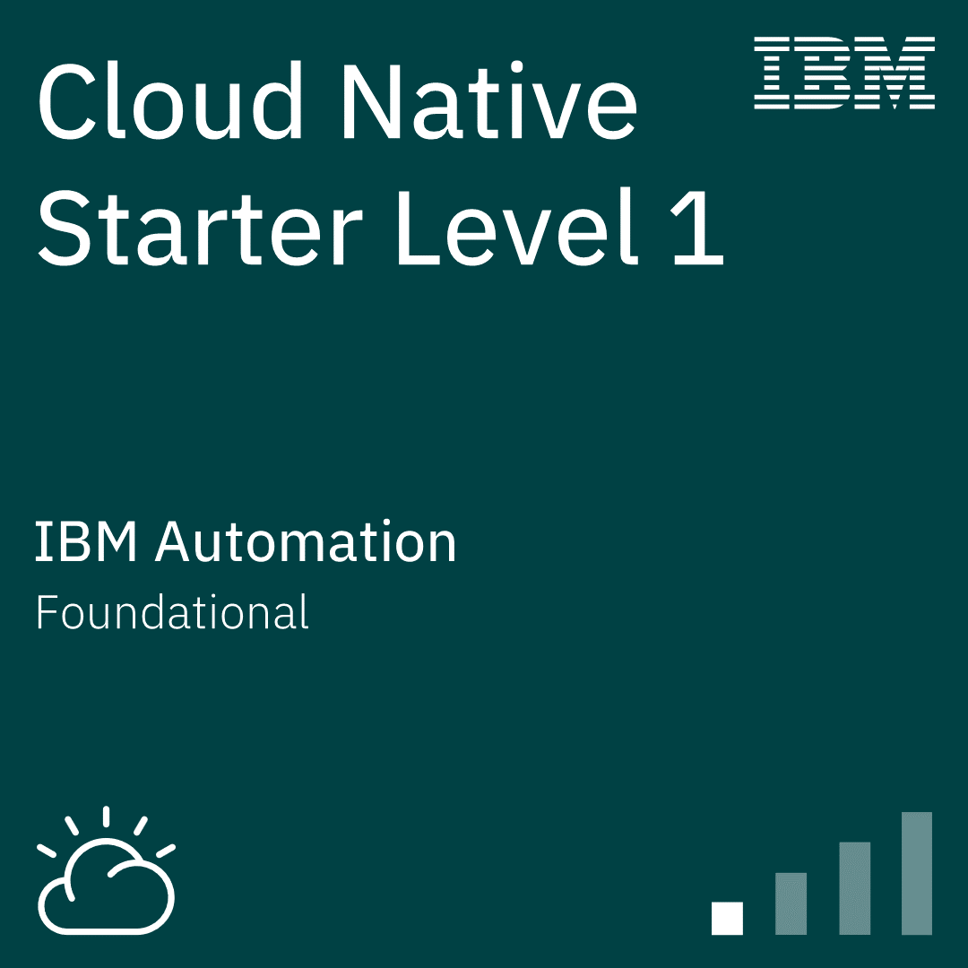 Cloud Native Starter Level 1