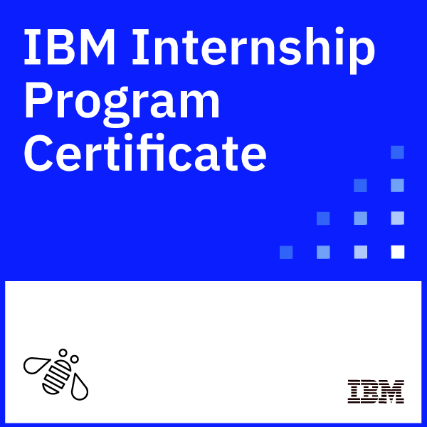 IBM Internship Program Certificate